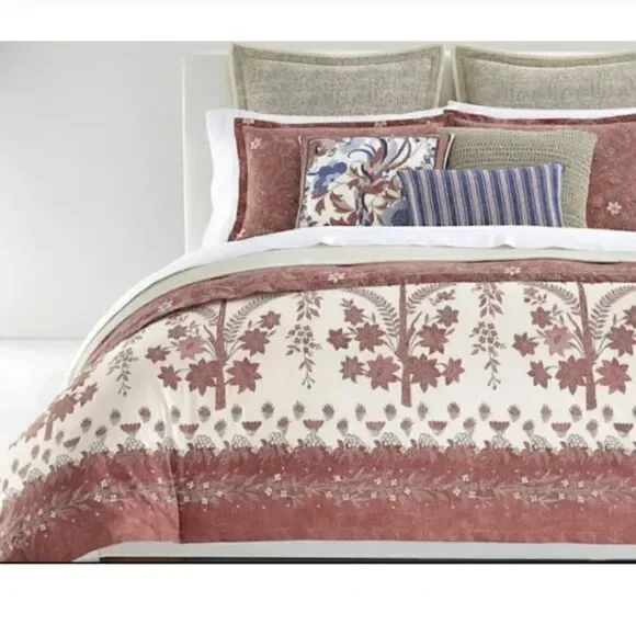 Lauren Ralph Lauren Isla Floral Luxury King 3 pc. Duvet Cover Set $385 New - Picture 1 of 8